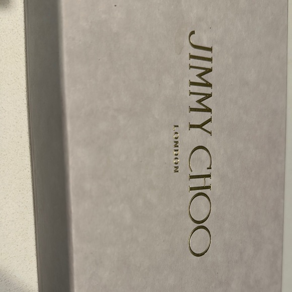 Jimmy Choo Light Gray Box with Gold Logo